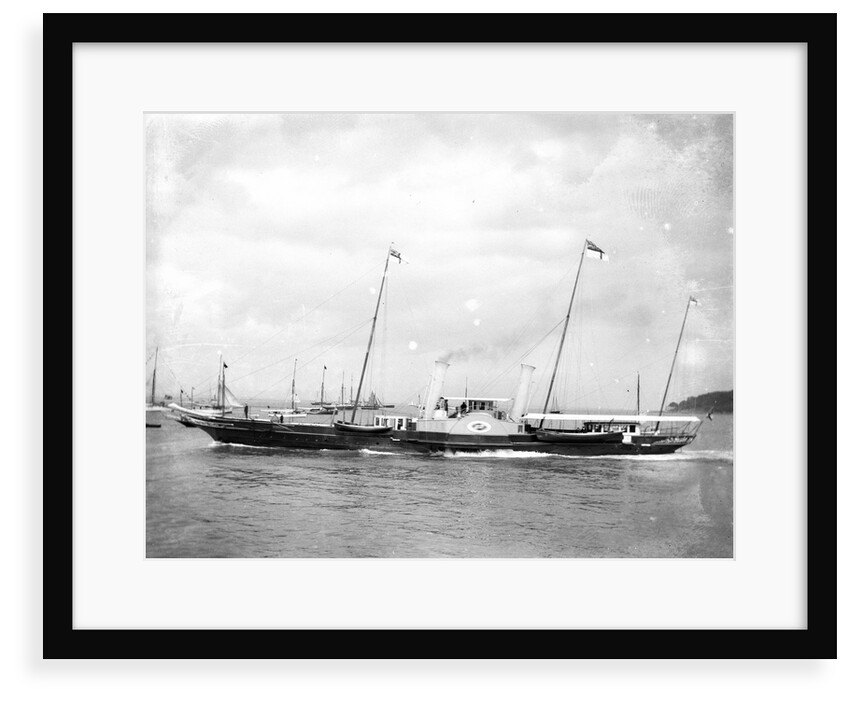 Royal yacht HMS 'Alberta' (GB, 1863) moored at Portsmouth by unknown