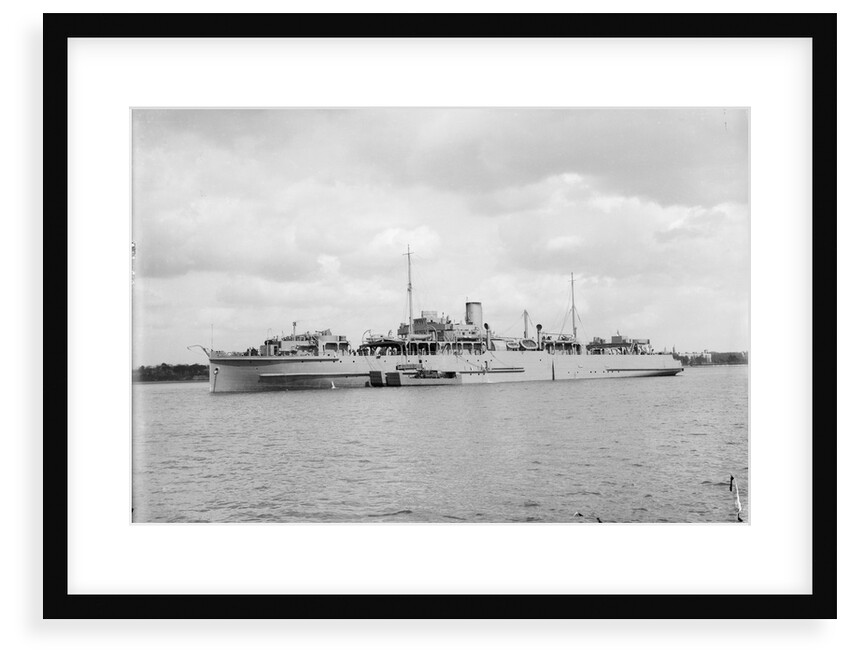 A port near beam from just forward of broadside view of 'Iris' (1917) by unknown