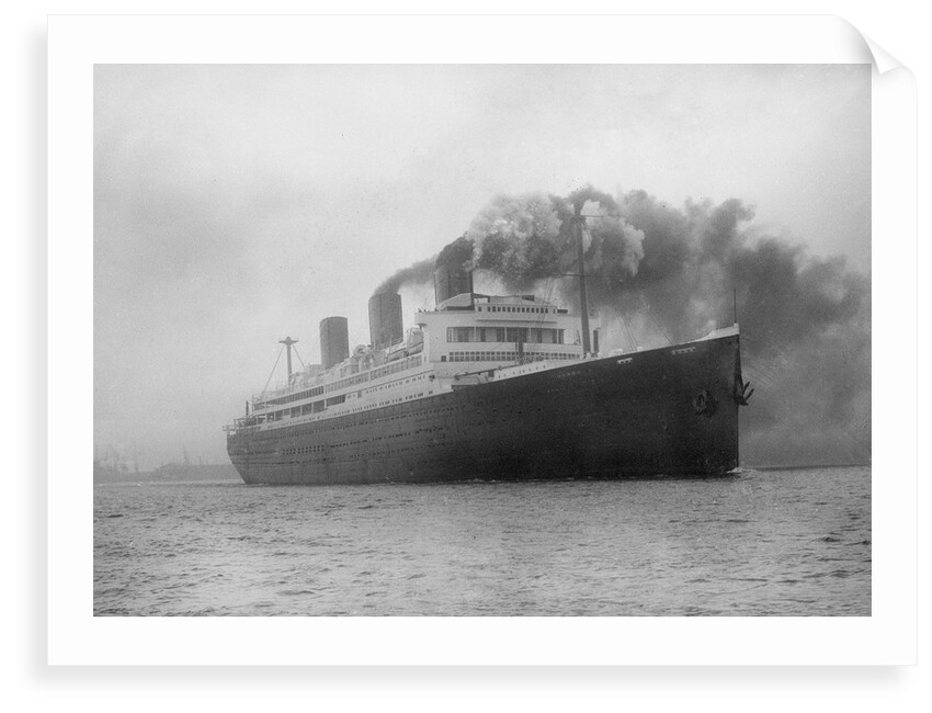 Training ship HMS Caledonia (1914) on 8th April 1937 sailing for Rosyth by unknown