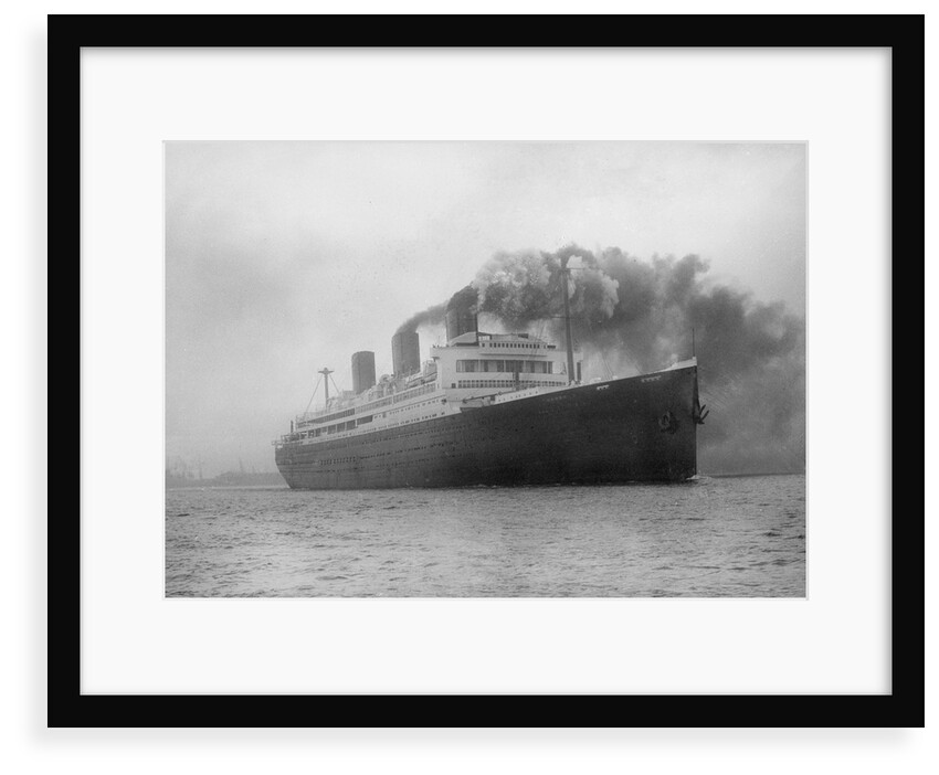 Training ship HMS Caledonia (1914) on 8th April 1937 sailing for Rosyth by unknown