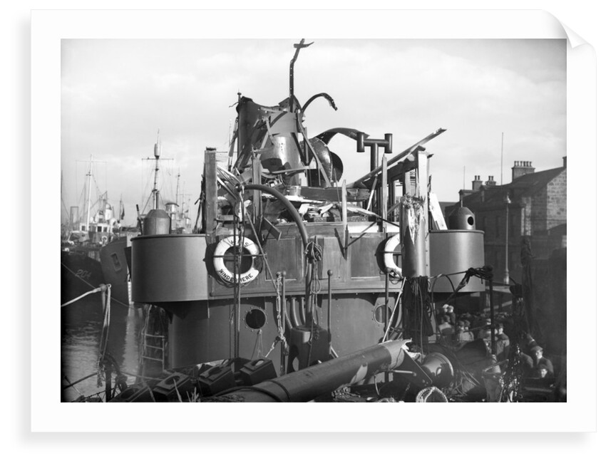 Whale catcher HMS 'Windermere' (1939), detail shot of the wheelhouse by Unknown