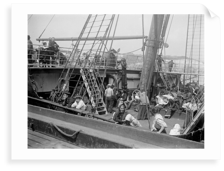 Steerage passengers on the 'Deutschland', bound for the United States by unknown