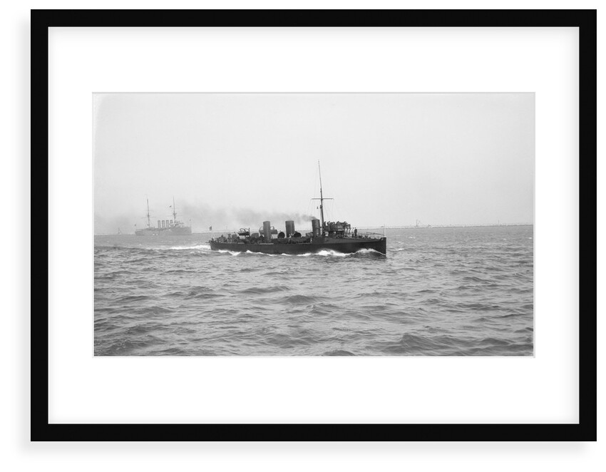 Torpedo boat destroyer HMS 'Greyhound' (1900) under way at Portland by unknown