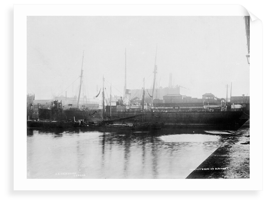 'Cherbourg' (Br, 1875), alongside wharf in Liverpool Docks by unknown