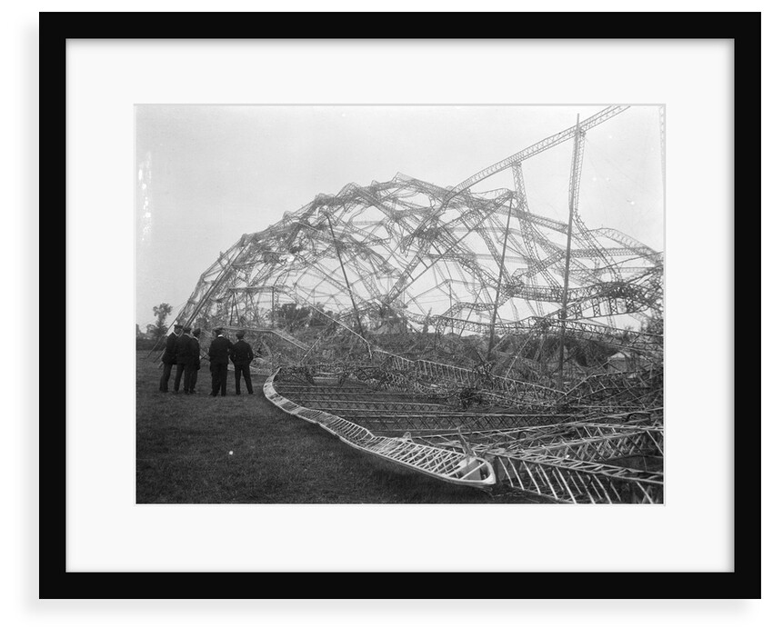 Wreckage of Zeppelin, near Colchester (1916) by unknown
