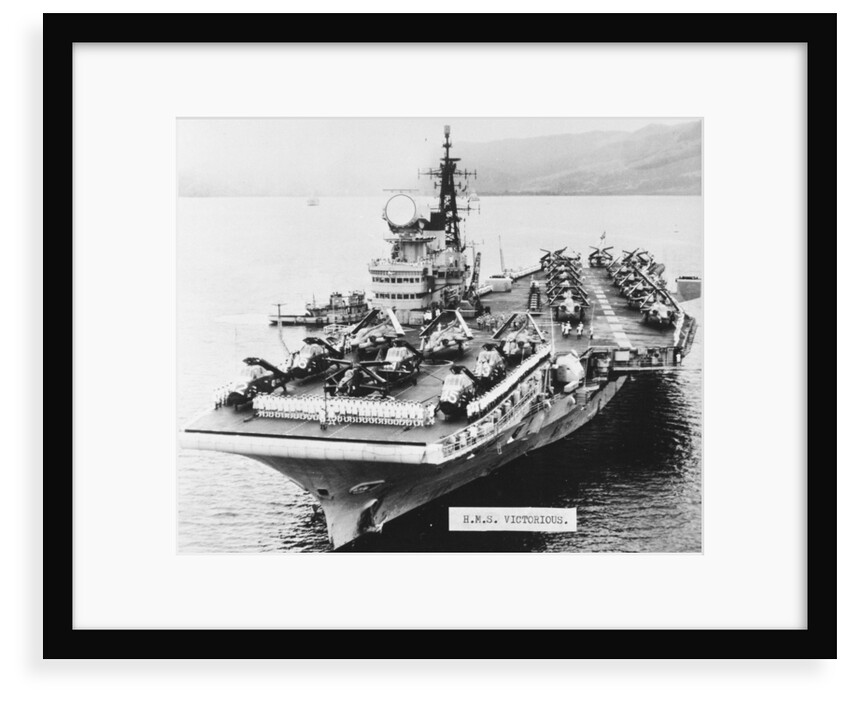 Aircraft carrier HMS 'Victorious' (1939) under way by unknown