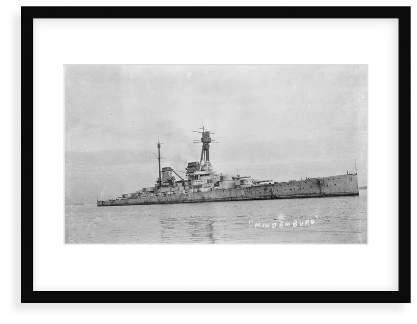 German battlecruiser 'Hindenburg' 1915, at anchor in Scapa Flow by Unknown