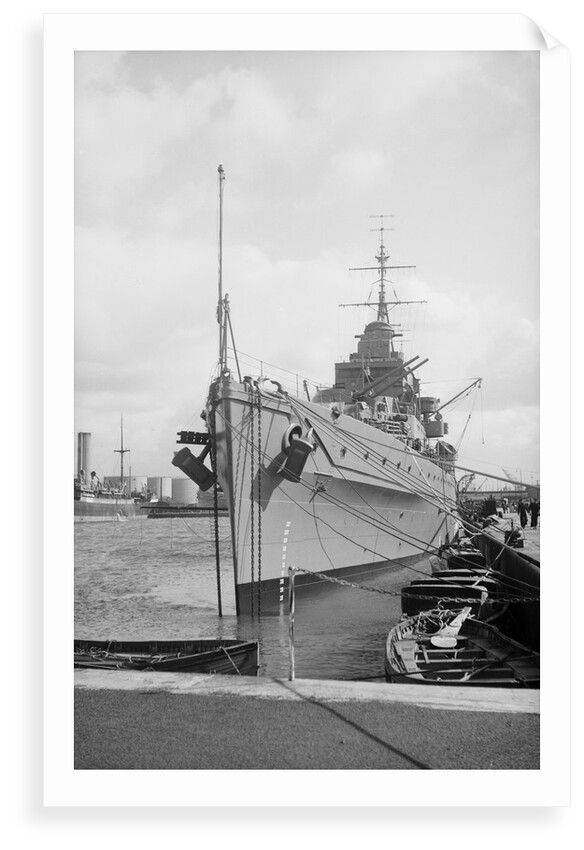 Light cruiser HMS 'Dido' (1939) alongside in Bidston Dock, Birkenhead by unknown