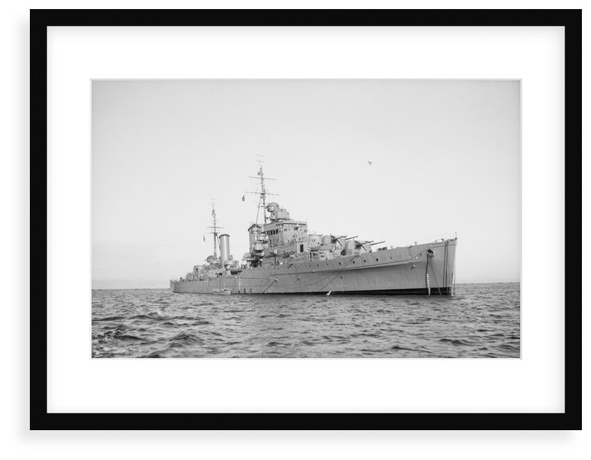 Light cruiser HMS 'Dido' (1939) anchored in Scapa Flow by unknown