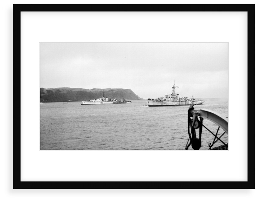 (HMS) 'Inver' (1942) at moorings, Tobermory by Anonymous