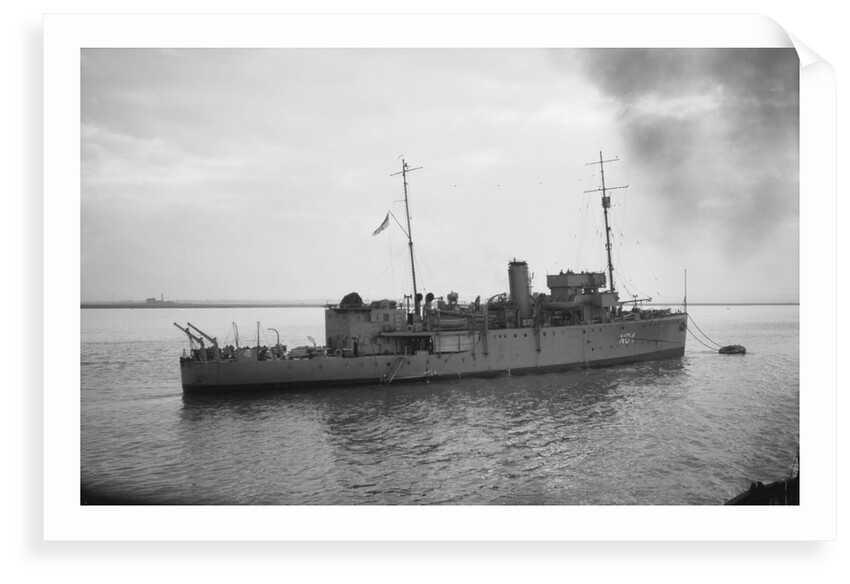 HMS 'Franklin' (Br, 1937), moored at Sheerness after the outbreak of war by unknown