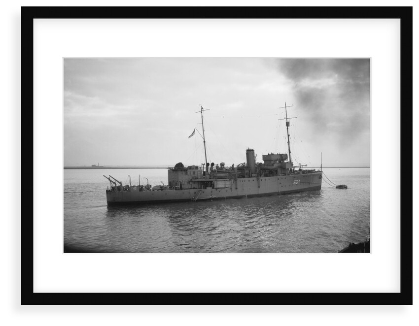 HMS 'Franklin' (Br, 1937), moored at Sheerness after the outbreak of war by unknown