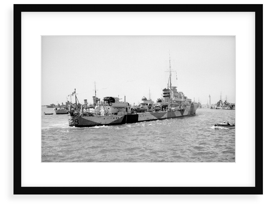 Photograph of destroyer HMS 'Kandahar' (1939) 1st May 1941, under way in Alexandria harbour by Unknown