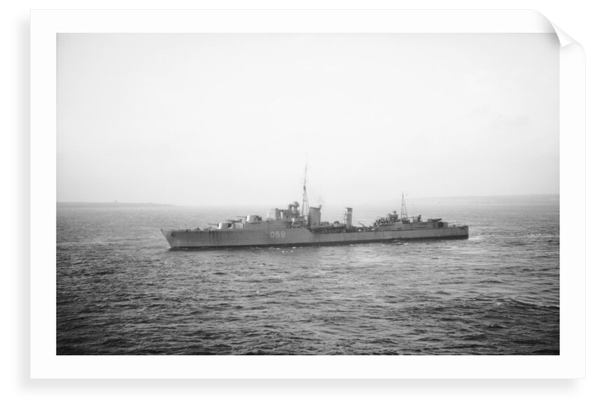 Destroyer HMS 'Mashona' (1937) under way in the Pentland Firth by Anonymous