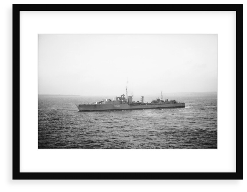 Destroyer HMS 'Mashona' (1937) under way in the Pentland Firth by Anonymous