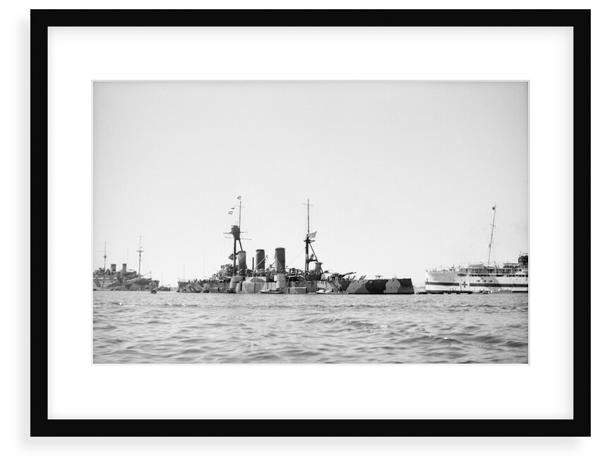 'Giorgios Averoff' (Greece, 1910), armoured cruiser, moored in Alexandria harbour by unknown