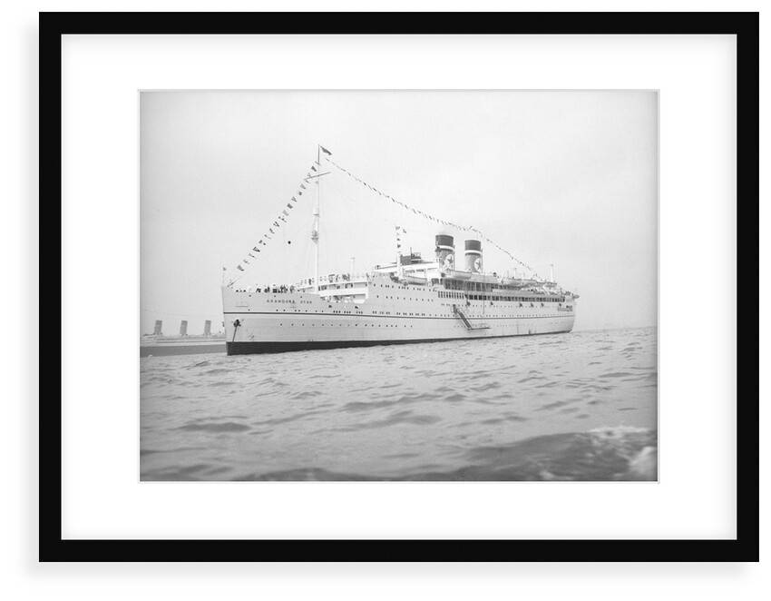 'Arandora Star' (Br, 1927) anchored in Line H at Spithead for the Coronation Review by unknown