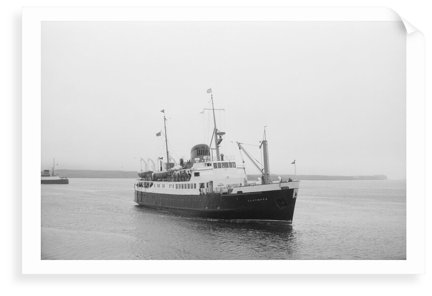 'Columba' (Br, 1878) paddle steamer, (Glasgow - Ardrishaig service), David MacBrayne by unknown