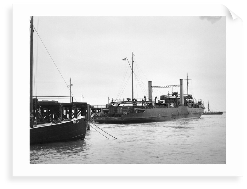 Starboard quarter view of Train Ferry No. 1 by unknown