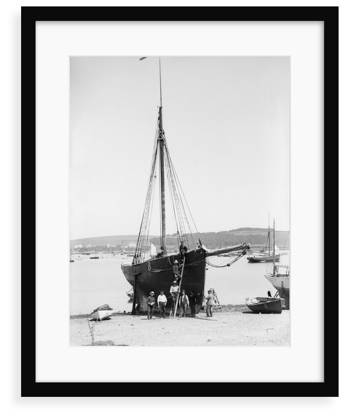 Pilot No. 8, the 'Vincent' (Br, 1852) on the beach at Falmouth by unknown