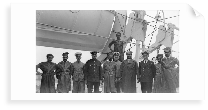 Crew aboard P&O passenger liner 'Strathnaver' (Br, 1931) by unknown