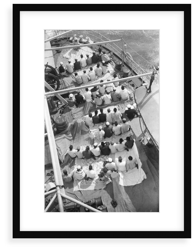 'Bengalen', Prayers on deck by unknown
