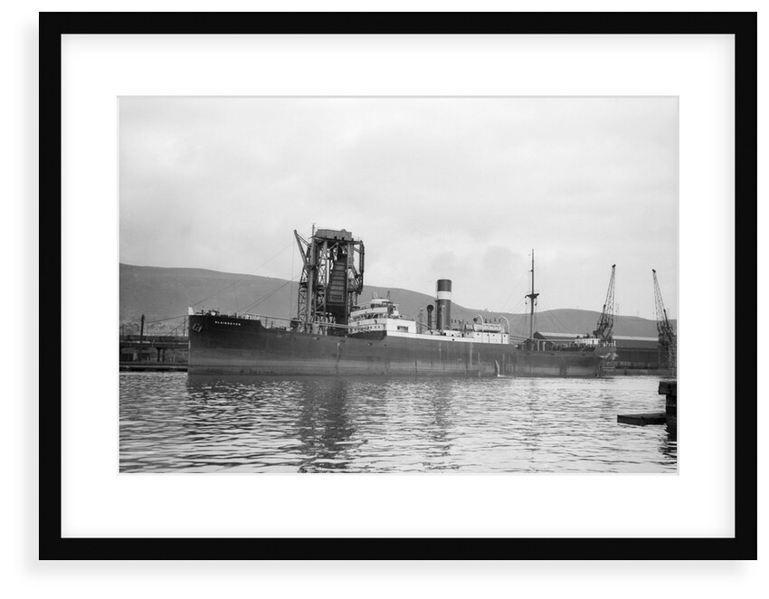 'Blairdevon' (Br, 1925) under coal hoist 4 in Kings Dock, Swansea by Unknown