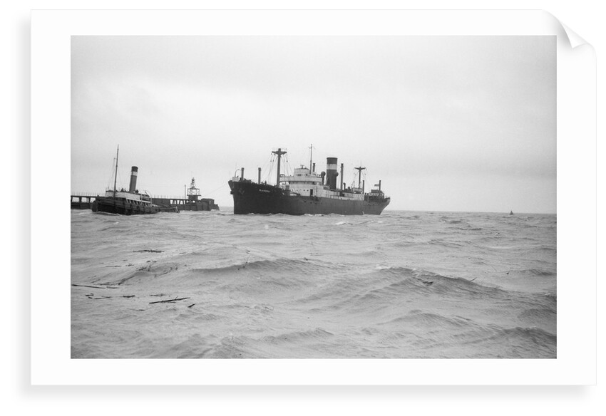 'Blairspey' (Br, 1929) under tow at Swansea by unknown
