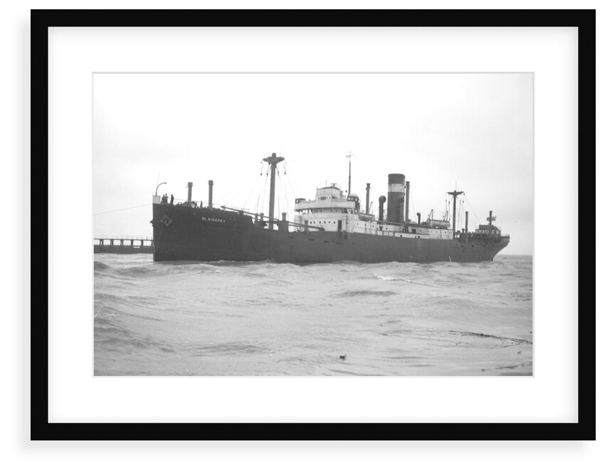 'Blairspey' (Br, 1929) general cargo, under tow arriving at Swansea by Unknown