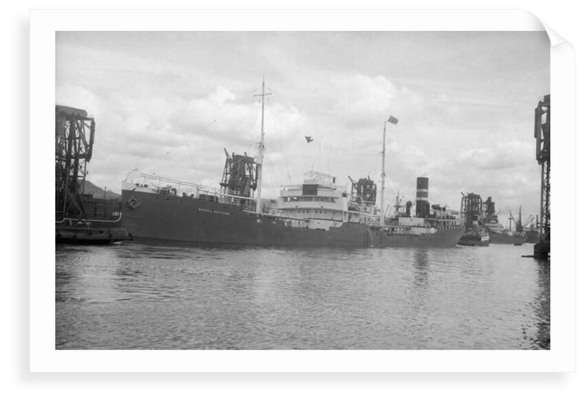 Tanker 'British Judge' (Br, 1921) British Tanker Co Ltd, under tow in Kings Dock, Swansea by unknown