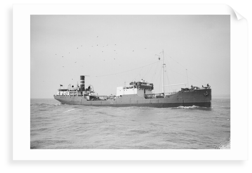 Tanker 'British Scout' (Br, 1922) under way off Swansea, bound in by Anonymous