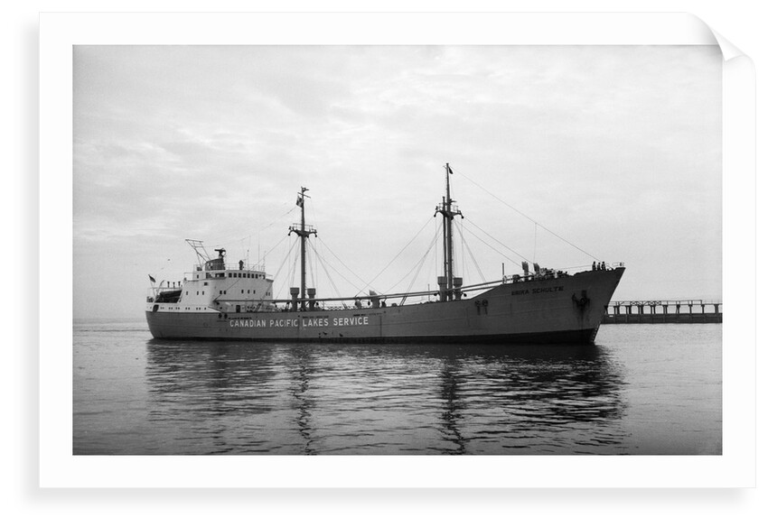 The 'Erika Schulte' (Ge, 1954) under way at Swansea, bound in. On charter to Canadian Pacific Lakes Service. by unknown
