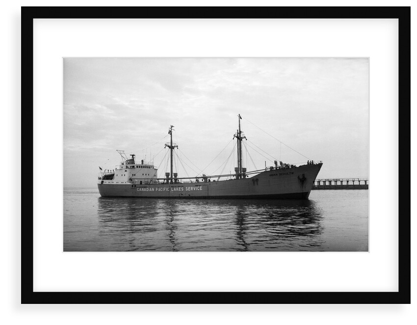 The 'Erika Schulte' (Ge, 1954) under way at Swansea, bound in. On charter to Canadian Pacific Lakes Service. by unknown