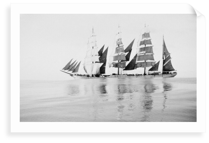 Becalmed, view from the ship boat by Alan Villiers