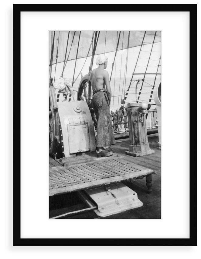At the midship's helm in fine weather by Alan Villiers