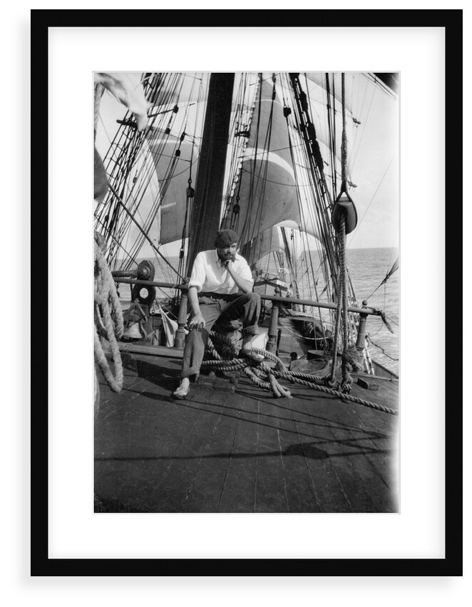 Alan Villiers aboard the 'Grace Harwar' by Alan Villiers