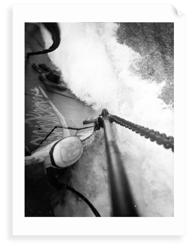 The cutwater cleaving its way beneath the bowsprit by Alan Villiers