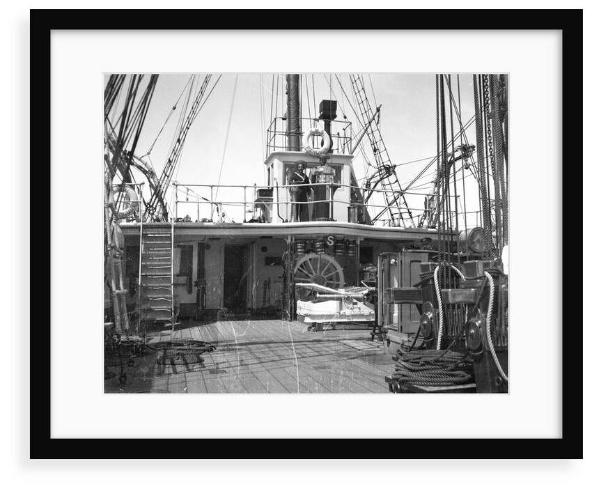Looking aft towards the quarterdeck on HMS 'Penguin' (1876) by Willoughby Pudsey Dawson