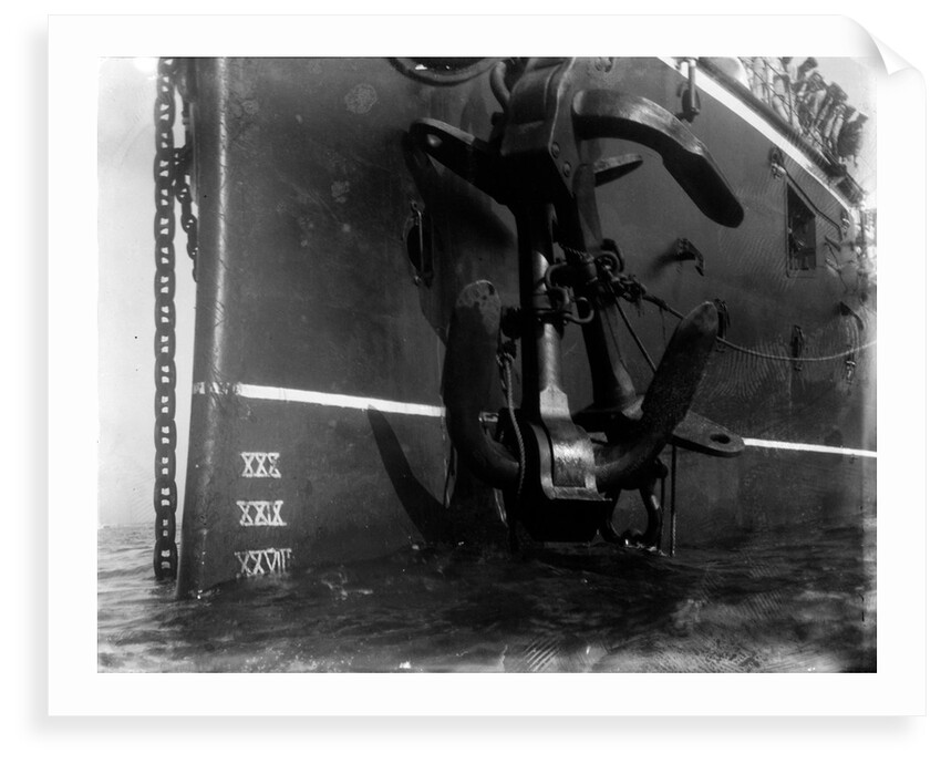 Foul anchors of HMS 'Repulse' (1892)' and HMS 'Gibraltar' (1892)' by Kenneth Hurlstone Jones