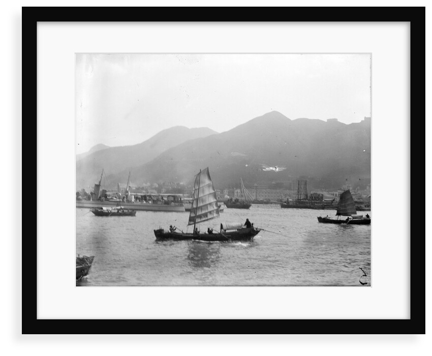 Sampans at Hong Kong by Kenneth Hurlstone Jones