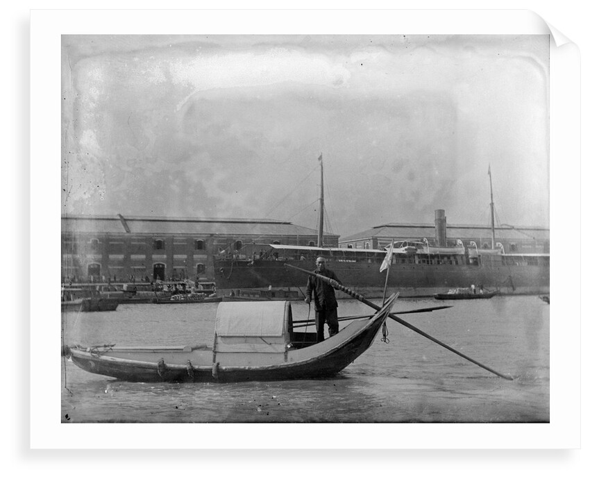 A Ningpo Sampan at Shanghai by Kenneth Hurlstone Jones