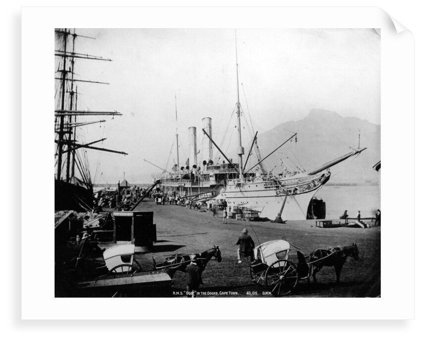 RMS 'Scott' at anchor in Cape Town, South Africa by unknown