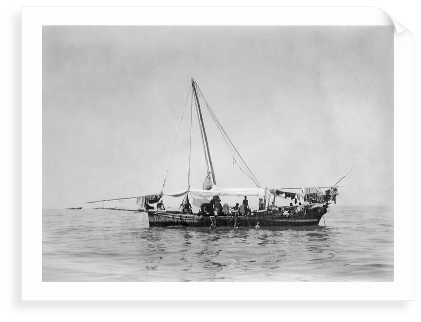 Kuwaiti pearling vessel by Alan Villiers