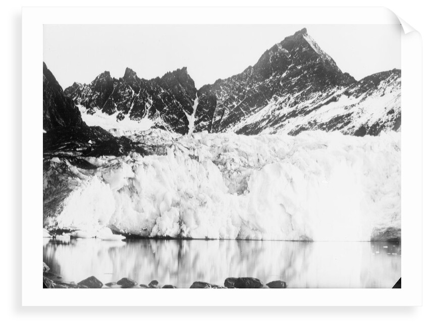 The ice cliffs of the snout of Hamberg Glacier, Moraine Fjord, South Georgia by unknown