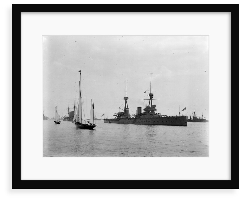 King's review of the fleet at Spithead, 1909 by unknown
