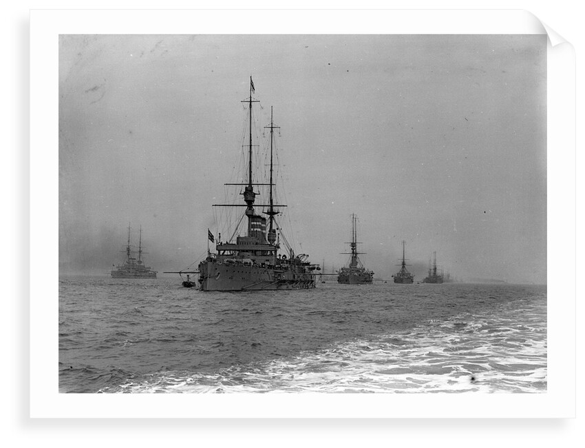 King's review of the fleet at Spithead, 1909 by Unknown