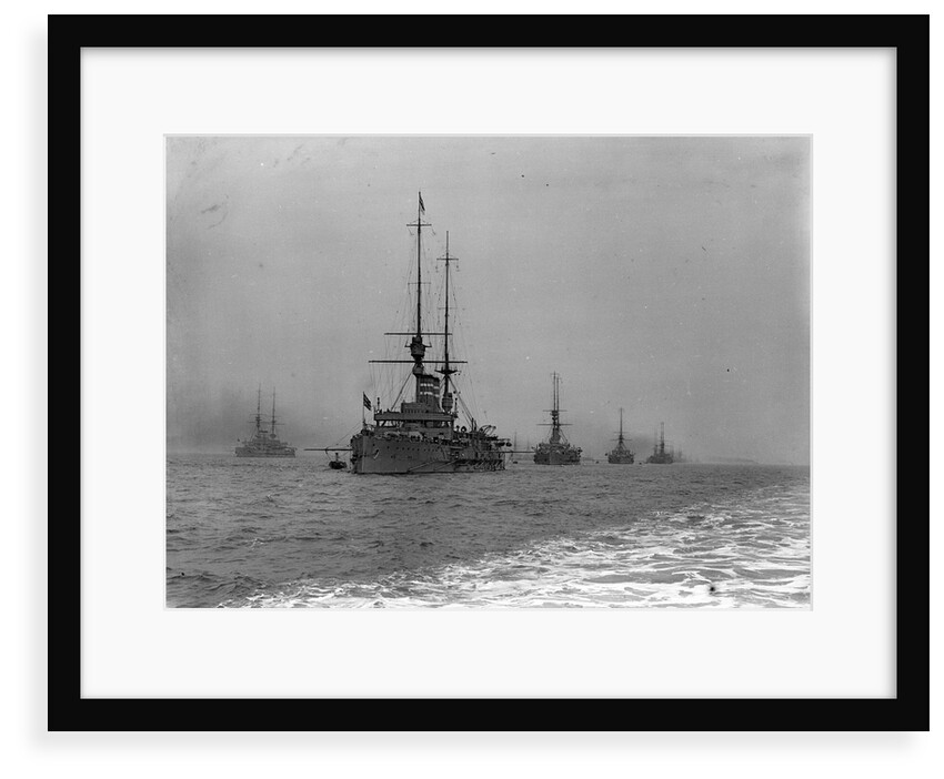 King's review of the fleet at Spithead, 1909 by Unknown