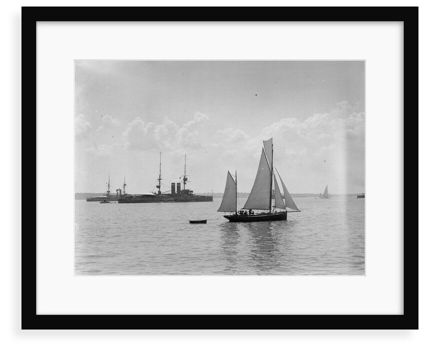 King's review of the fleet at Spithead, 1909 by unknown