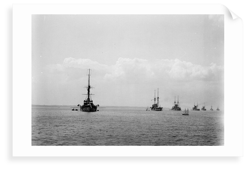 King's review of the fleet at Spithead, 1909 by unknown