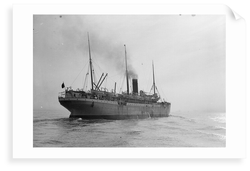 Passenger/cargo liner 'Gascon' (Br, 1897), Union-Castle Mail S.S. Co Ltd, under way by unknown
